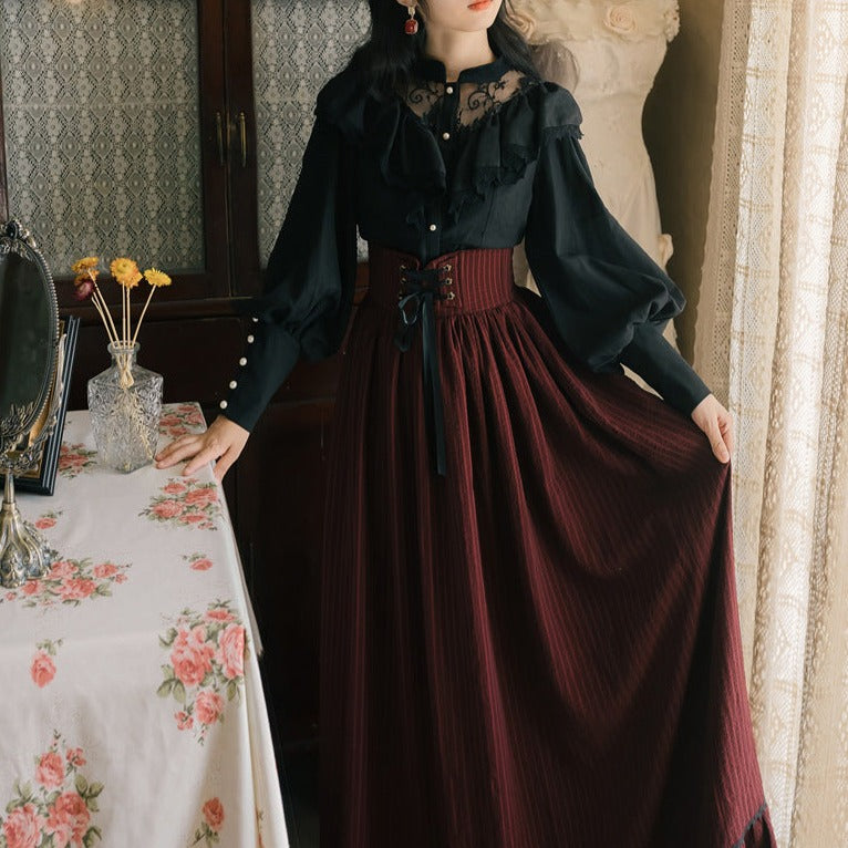 月華のジャンパースカートセット_A0359