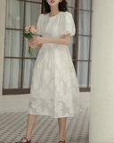 小手毬の花びらワンピース_A0294