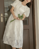 小手毬の花びらワンピース_A0294