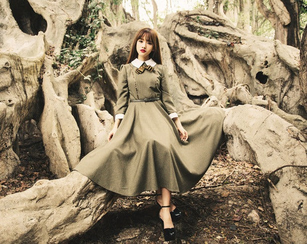 レノワールのリボンワンピース_A0375