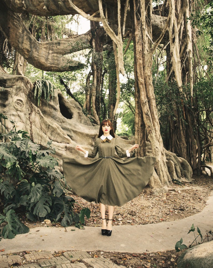 レノワールのリボンワンピース_A0375