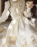 シフォンのフリルワンピース_A0354