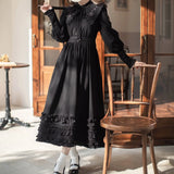 シフォンのフリルワンピース_A0354