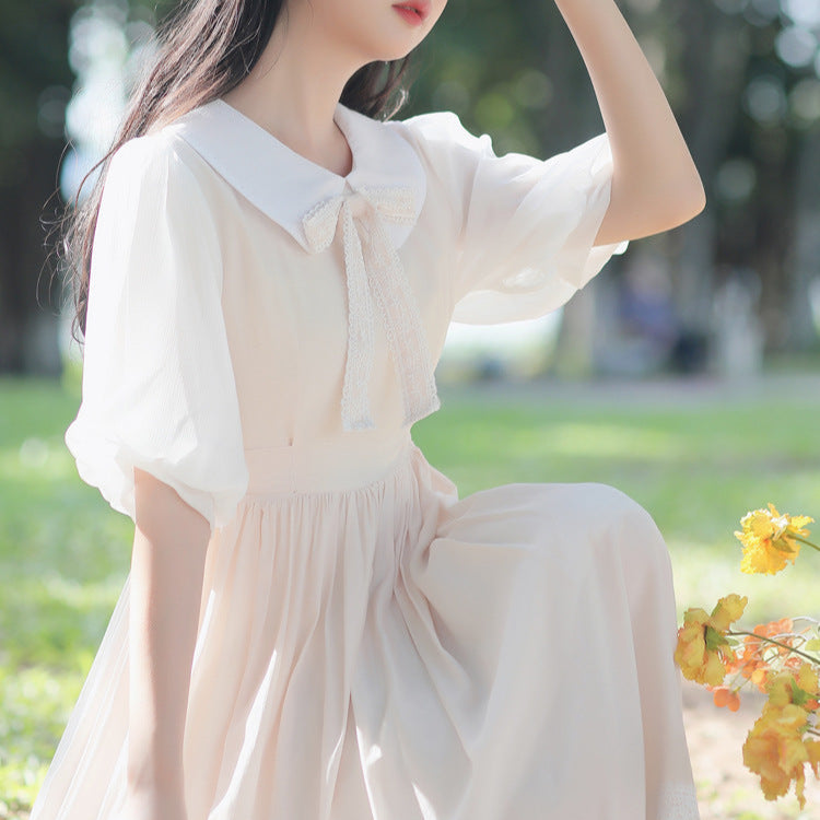 葉影の清麗ワンピース_A0485
