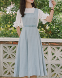 Light blue half jumper skirt set_A0167