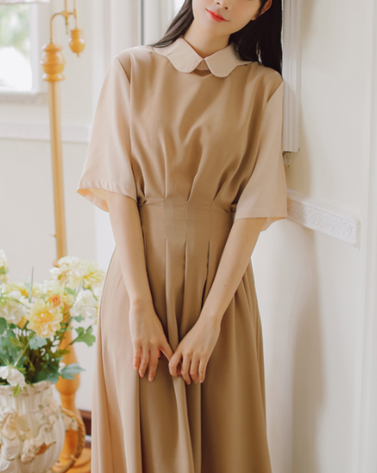 Princess walnut half dress_A0079
