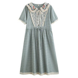 Ashitaba check dress_A0182