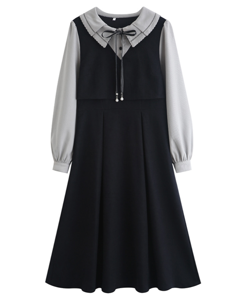 Forget-me-not ribbon dress_A0212