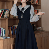 Forget-me-not ribbon dress_A0212