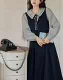 Forget-me-not ribbon dress_A0212