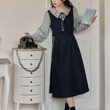 Forget-me-not ribbon dress_A0212
