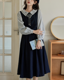 Forget-me-not ribbon dress_A0212