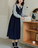 Forget-me-not ribbon dress_A0212