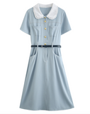 Nemophila belt dress_A0282