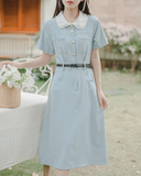 Nemophila belt dress_A0282