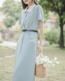 Nemophila belt dress_A0282