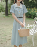 Nemophila belt dress_A0282
