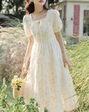 イベリスの花柄ワンピース_A0287