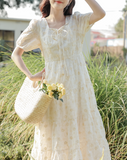イベリスの花柄ワンピース_A0287