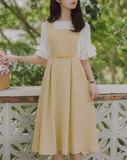 Light blue half jumper skirt set_A0167
