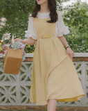 Light blue half jumper skirt set_A0167