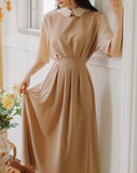 Princess walnut half dress_A0079