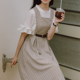 Light blue half jumper skirt set_A0167