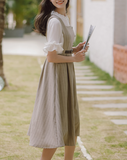 Light blue half jumper skirt set_A0167