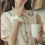 Ashitaba check dress_A0182