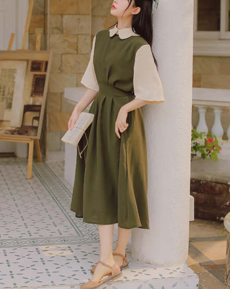 Princess walnut half dress_A0079