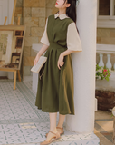 Princess walnut half dress_A0079