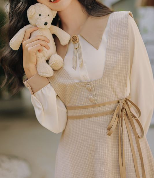 Western girl's jumper skirt set_A0161
