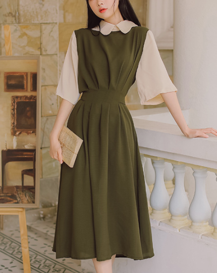 Princess walnut half dress_A0079