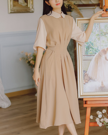 Princess walnut half dress_A0079