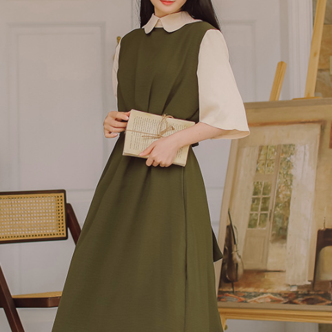 Princess walnut half dress_A0079