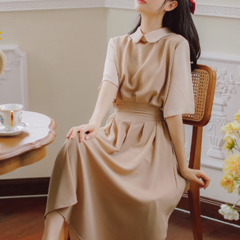 Princess walnut half dress_A0079