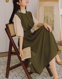 Princess walnut half dress_A0079