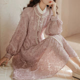 桃紬のパールワンピース_A0513