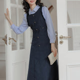 青霞のストライプワンピース_A0497