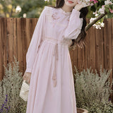 桃雫のレースワンピース_A0522