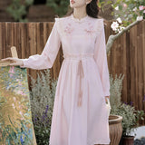 桃雫のレースワンピース_A0522