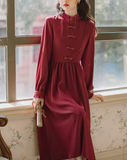 胭脂紅連衣裙_A0214