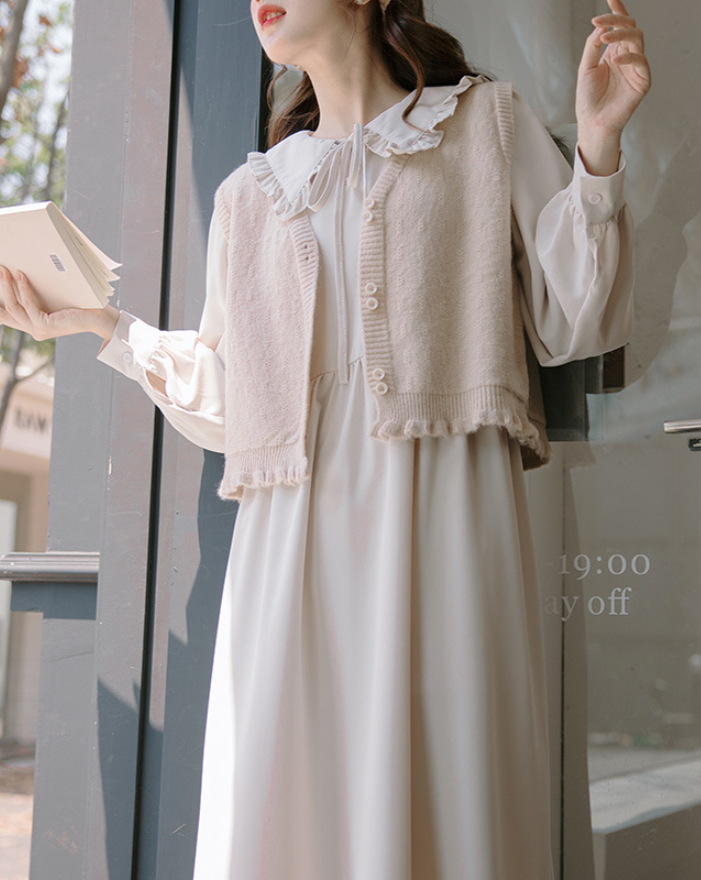 Winter Aoi Milk Dress Set_A0229