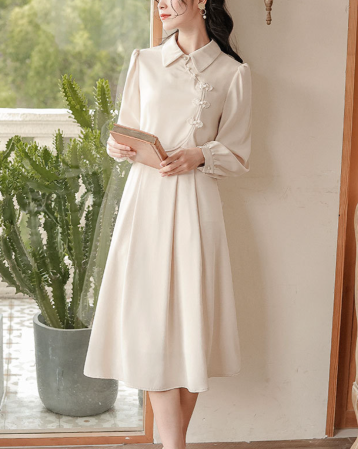 White Mist China Dress_A0249