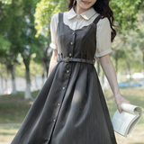 Black sesame jumper skirt_A0284