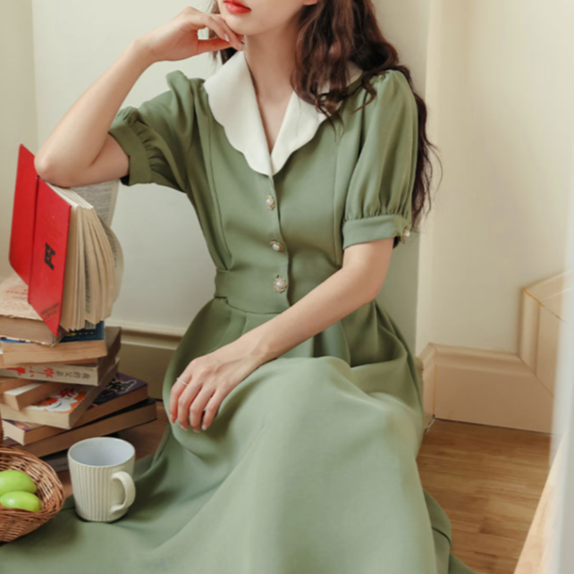 オリジナルデザイン手作り商品 アンティークワンピース vintagedress