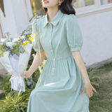 Shunran Verde Dress_A0268