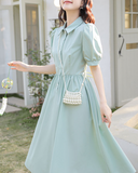 Shunran Verde Dress_A0268