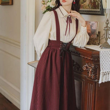 ダージリンのジャンパースカートセット_X0120